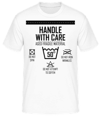 Handle With Care 50 · Männer Basic T-Shirt