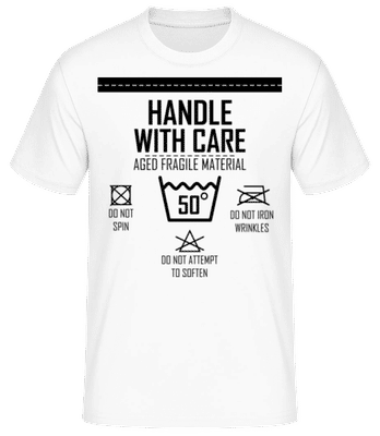 Handle With Care 50 - Camiseta básica para hombre - Blanco - delante