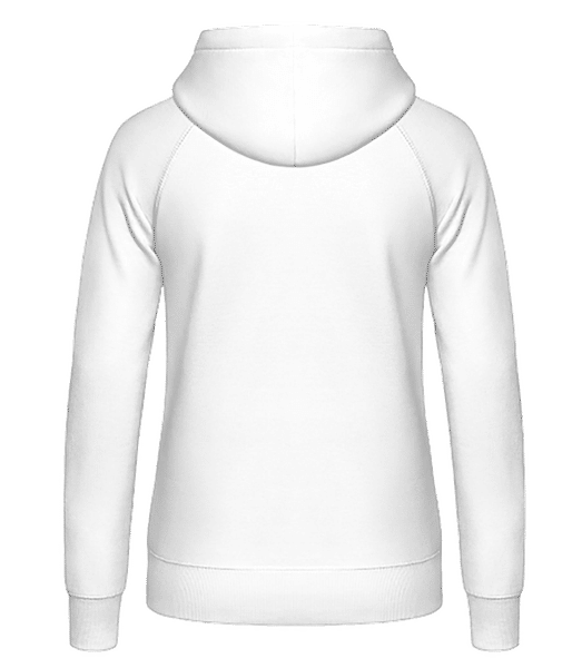 Drapeau mûré Maroc - Sweat à capuche Femme - Blanc - Derrière