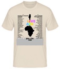Live Aid Lineup · Männer Basic T-Shirt