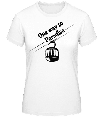 One Way To Paradise - Women's Basic T-Shirt - White - Front