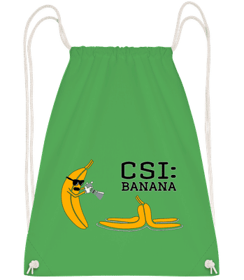 CSI Banana - Drawstring Backpack - Kelly green - Vorn