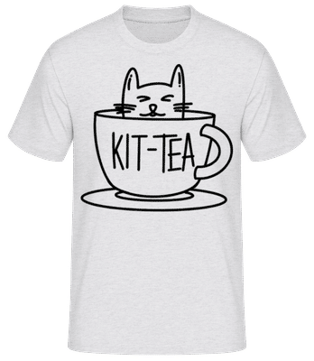 Kit Tea - Men's Basic T-Shirt - Heather grey - Front