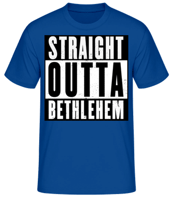 Straight Outta Bethlehem black - Men's Basic T-Shirt - Royal blue - Front