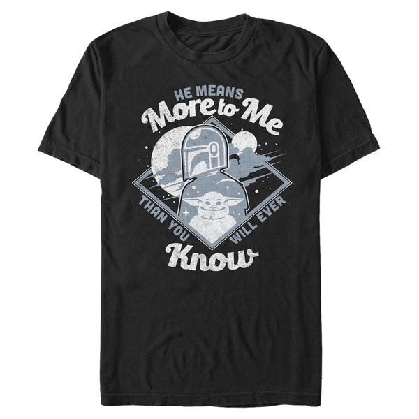 Aperçu: Star Wars - The Mandalorian - Mandalorian & the Child More To Me - Homme T-shirt - Noir - Devant