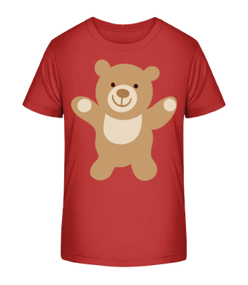 Enfant Comic - Ours - T-shirt bio Enfant Stanley Stella 2.0 - Rouge - Devant