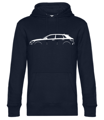 'Audi A3 Sportback (8Y)' Silhouette - Sweat à capuche standard homme - Bleu marine - Devant
