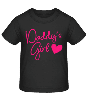 Daddy's Girl - Baby T-Shirt - Black - Front