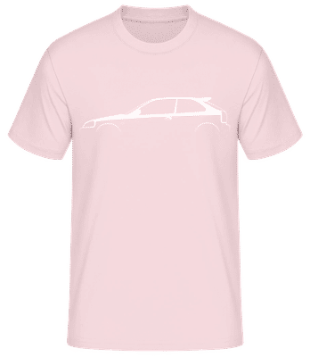 'Honda Civic Type-R (EK9)' Silhouette - Pánské basic tričko - Růžová - Napřed