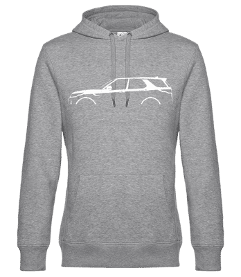 'Land Rover Discovery (2017)' Silhouette - Men’s Standard Hoodie - Heather grey - Front
