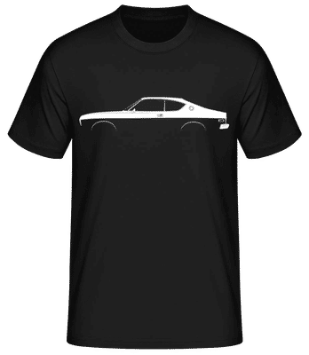 'Mazda RX-4' Silhouette - Männer Basic T-Shirt - Schwarz - Vorne