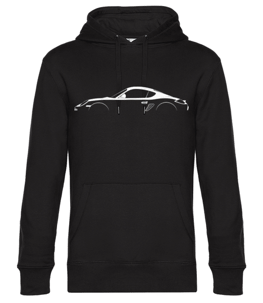 Aperçu: 'Porsche Cayman 987' Silhouette - Sweat à capuche premium Unisexe - Noir - Devant