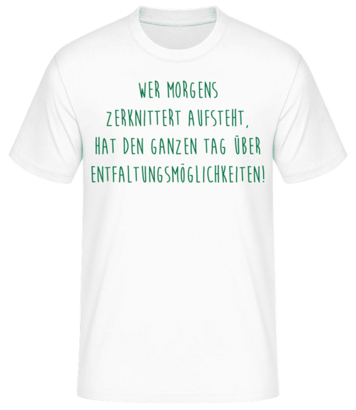 Vorschau: Entfaltungsmöglichkeiten - Männer Basic T-Shirt - Weiß - Vorne