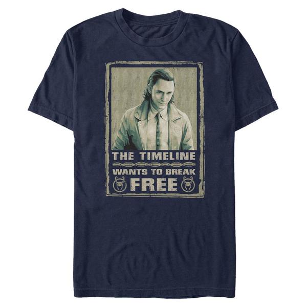 Marvel - Loki - Loki Break Free - Homme T-shirt - Bleu marine - Devant