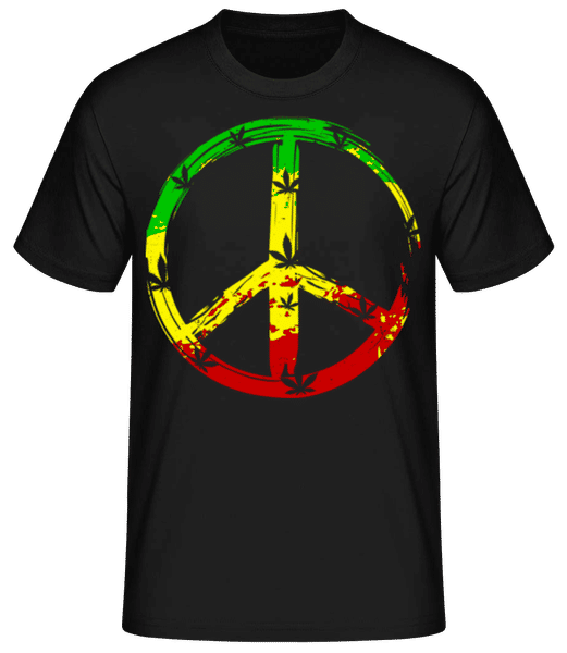 Reggae Peace - T-shirt standard Homme - Noir - Devant