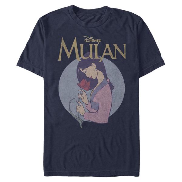 Aperçu: Disney - Mulan - Mulan Vintage - Homme T-shirt - Bleu marine - Devant