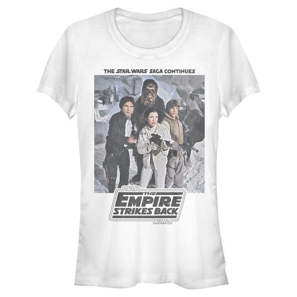 Aperçu: Star Wars - Skupina Empire Photo - Femme T-shirt - Blanc - Devant