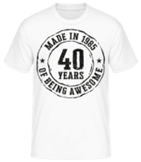 Made In 1985 - Camiseta básica para hombre - Blanco - delante