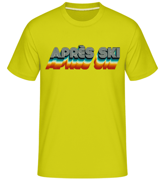 Preview: Après Ski -  Shirtinator Men's T-Shirt - Lime - Front