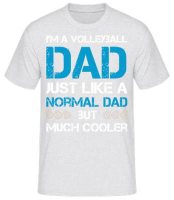 Volleyball Dad - Pánske basic tričko - Melírovo šedá - Predné