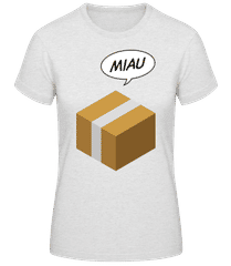 Miau Katze Im Karton · Frauen Basic T-Shirt