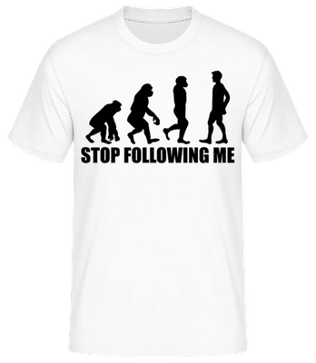 Stop Following Me - T-shirt standard Homme - Blanc - Devant