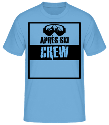 Après Ski Crew - T-shirt standard Homme - Bleu clair - Devant