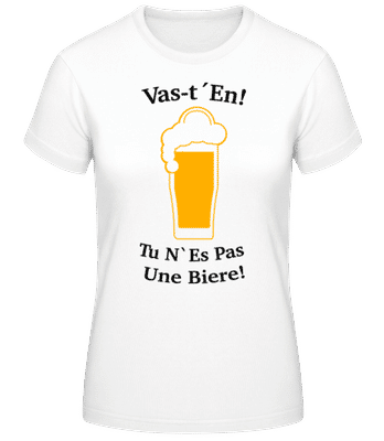 Vas-t'En! 1 - T-shirt femme B&C - Blanc - Devant