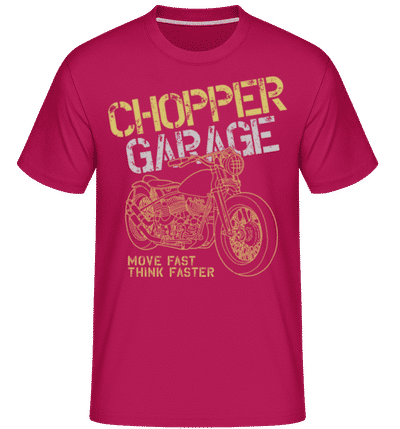 Chopper Garage -  T-Shirt Shirtinator homme - Magenta - Devant