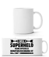 Superheld - Panoramatasse - Weiß - Vorne
