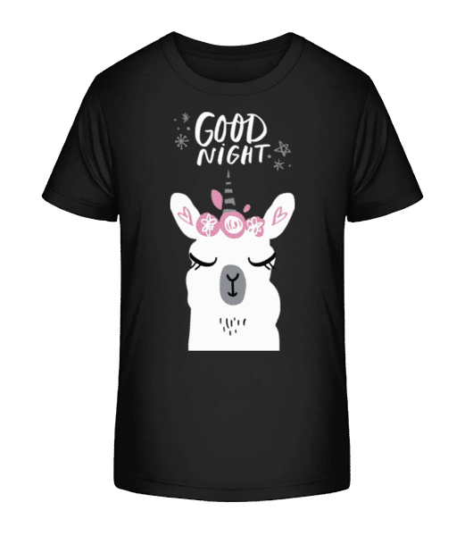 Aperçu: Unicorn Lama - T-shirt bio Enfant Stanley Stella 2.0 - Noir - Devant