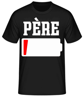 Père - T-shirt standard Homme - Noir - Devant