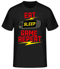 Eat Sleep Game Repeat 1 · Männer Basic T-Shirt