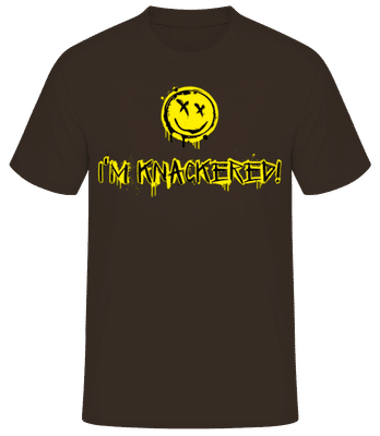 I’m Knackered British Slang Tired Out - Pánske basic tričko - Hnedá - Predné