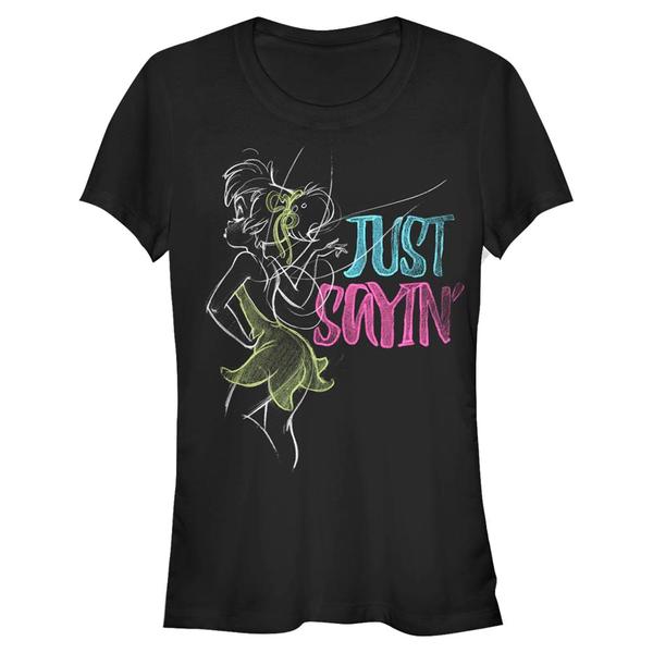 Aperçu: Disney - Peter Pan - Tinker Bell Just Sayin Tink - Femme T-shirt - Noir - Devant