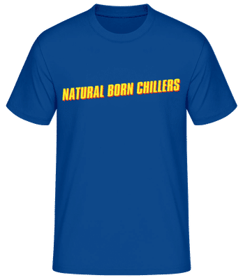 Natural Born Chillers - Männer Basic T-Shirt - Royalblau - Vorne