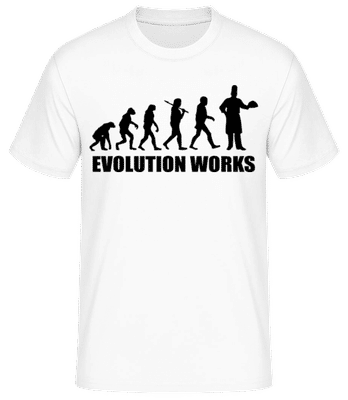 Evolution Works Cooking - T-shirt standard Homme - Blanc - Devant