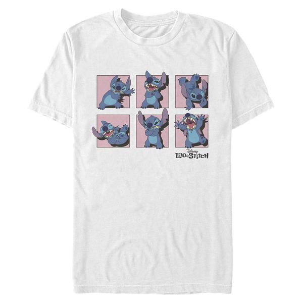 Aperçu: Disney - Lilo & Stitch - Stitch Poses - Homme T-shirt - Blanc - Devant