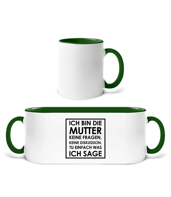 Weiß / Flaschengrün