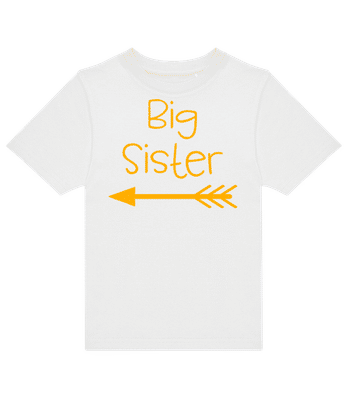 Big Sister Pfeil - T-shirt enfants B&C - Blanc - Devant