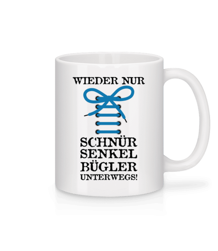 Vorschau: Schnürsenkelbügler - Tasse - Weiß - Vorne