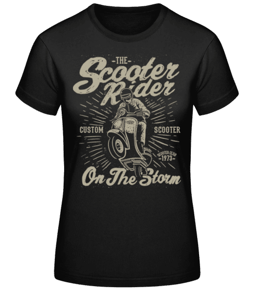 Aperçu: Scooter Rider - T-shirt standard Femme - Noir - Devant