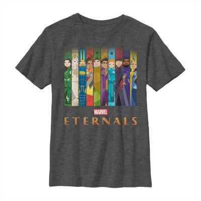 Marvel - Eternals - Group Shot Vertical Boxups - Kids T-Shirt - Heather anthracite - Front