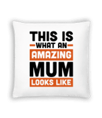 Amazing Mum - Kissen - Weiß - Vorne