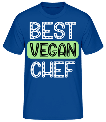 Best Vegan Chef - Camiseta básica para hombre - Azul real - delante