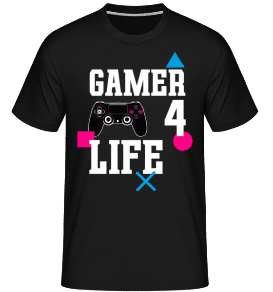 Aperçu: Gamer 4 Life -  T-Shirt Shirtinator homme - Noir - Devant