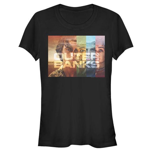 Aperçu: Netflix - Outer Banks - Skupina Cover Poster - Femme T-shirt - Noir - Devant