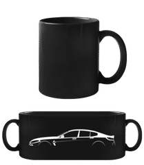 'BMW M8 Gran Coupe' Silhouette · Schwarze Tasse