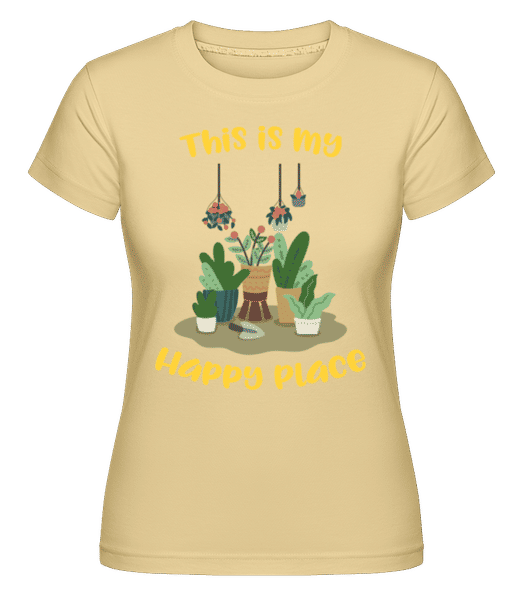 Preview: This Is My Happy Place -  Shirtinator Women's T-Shirt - Yellow - Front