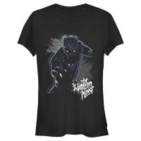 Marvel - Black Panther - Black Panther Warrior Prince - Mujeres Camiseta - Negro - delante